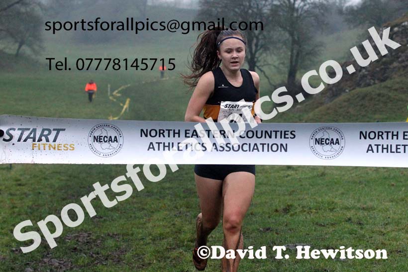 Womens under-17s and under-20s, NECAA Junior Cross Country Relays, Thornley Farm, Peterlee, Saturday, December 12th. Photo: David T. Hewitson/Sports for All Pics